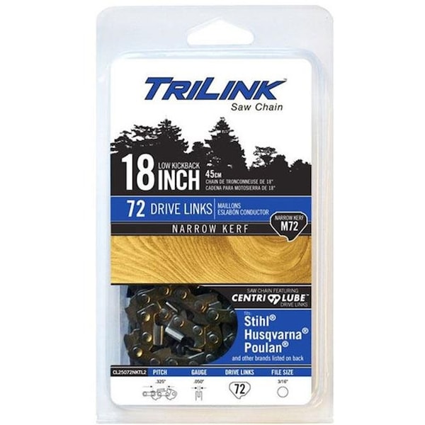 Trilink Saw Chain CL25072NKTL2 Narrow Kerf Chain Saw - 0.050 in. - 72 Drive Links CL25072NKTL2 - main